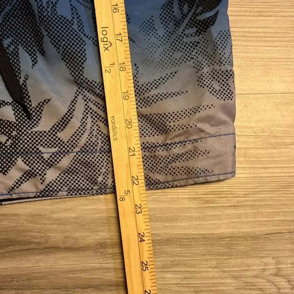 Aeropostale Vintage Y2K Blue Palm Leaf Board Shorts